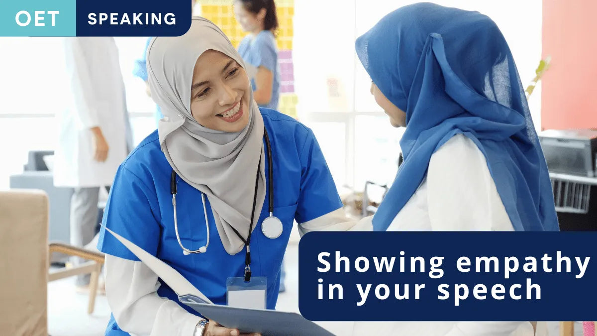 OET speaking showing empathy