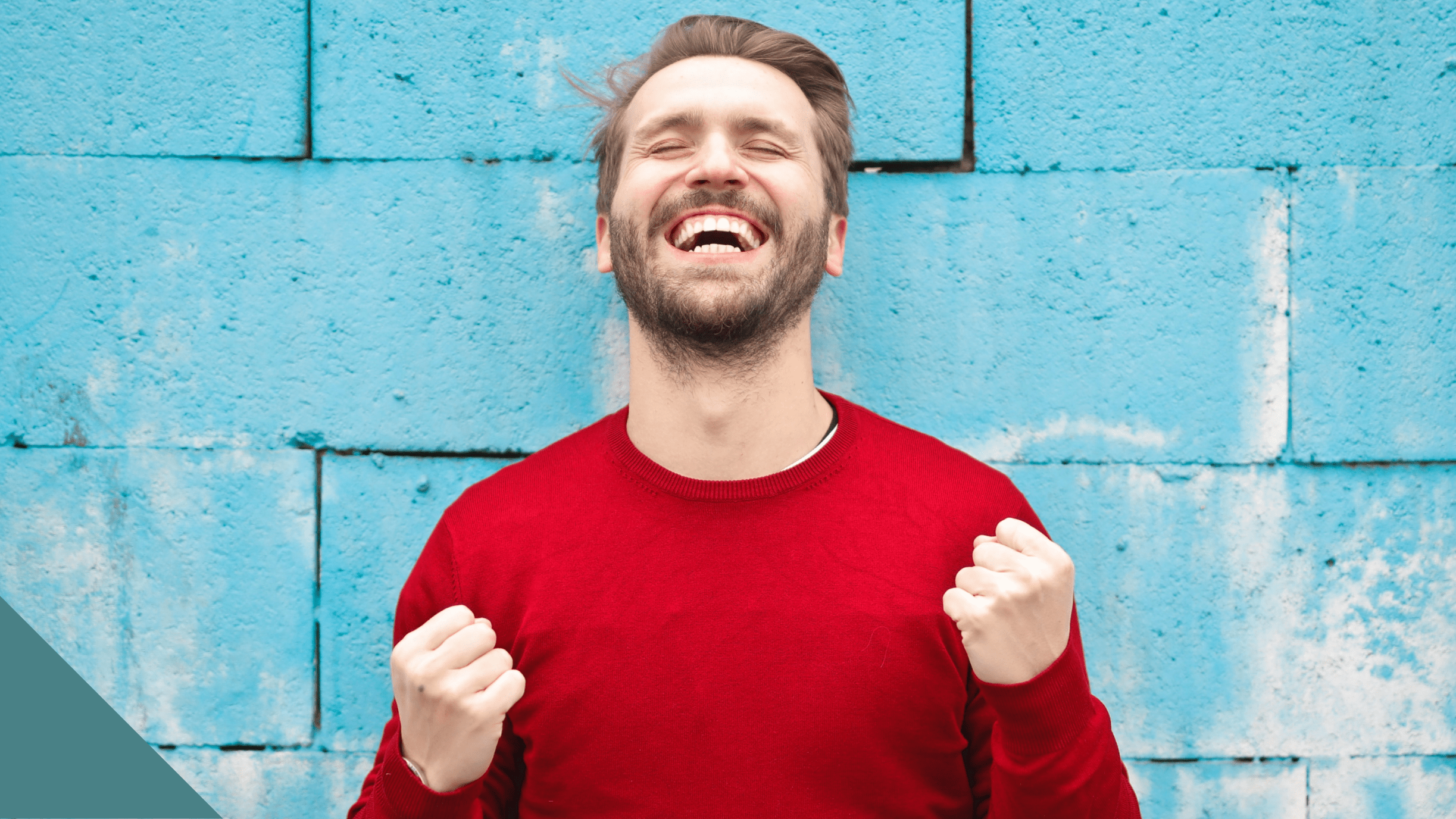 cover image of article, man celebrating PTE success