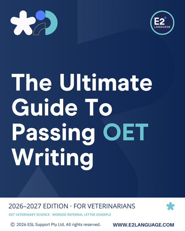 OET Writing for Veterinarians Ebook - 2026 Edition
