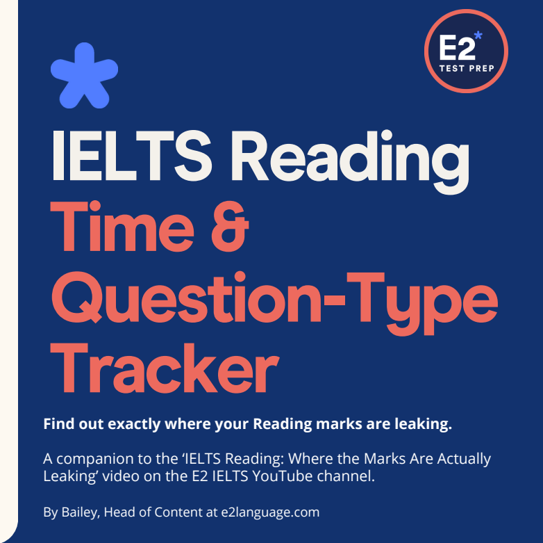 IELTS Reading Time & Question-Type Tracker