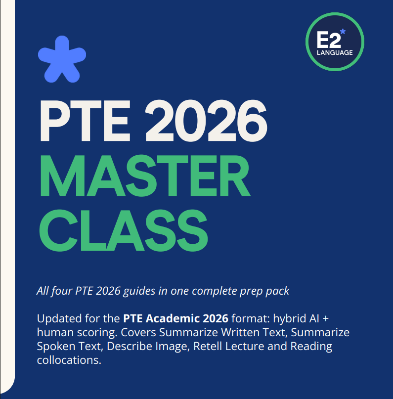 PTE Masterclass 2026 Free Study Pack