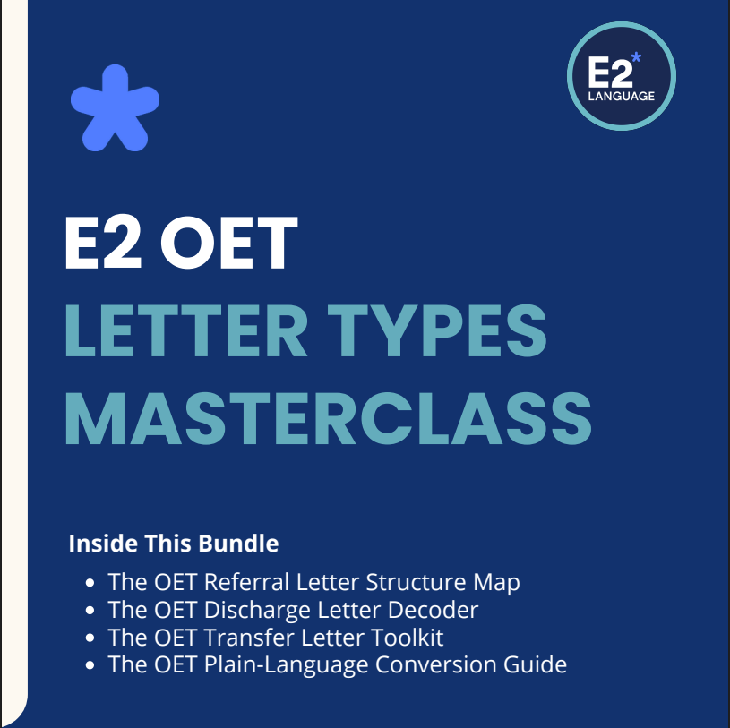 OET LETTER TYPES MASTERCLASS