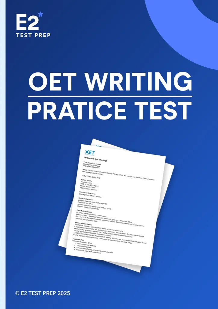 Pratique d'écriture E2 2025 OET